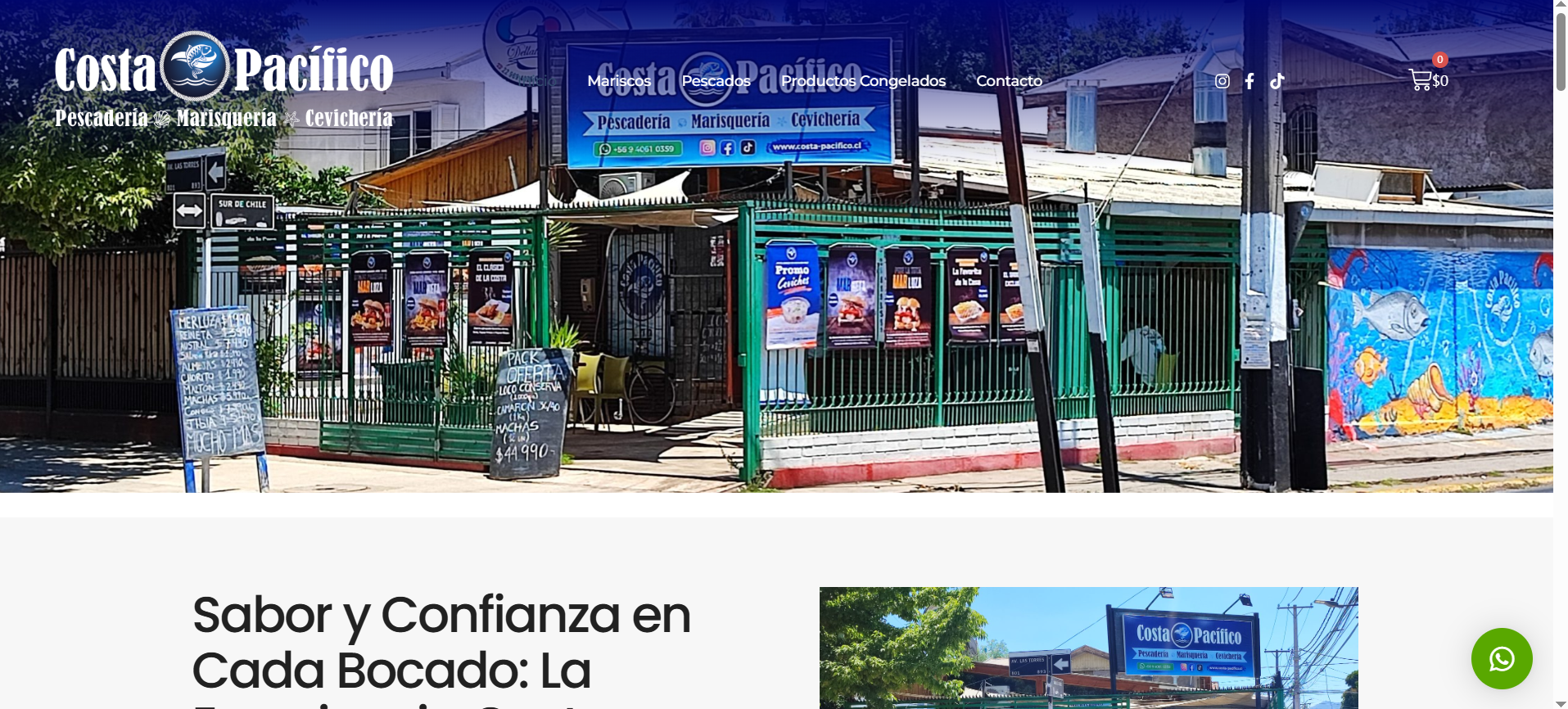 Sitio Web WordPress · Costa Pacífico