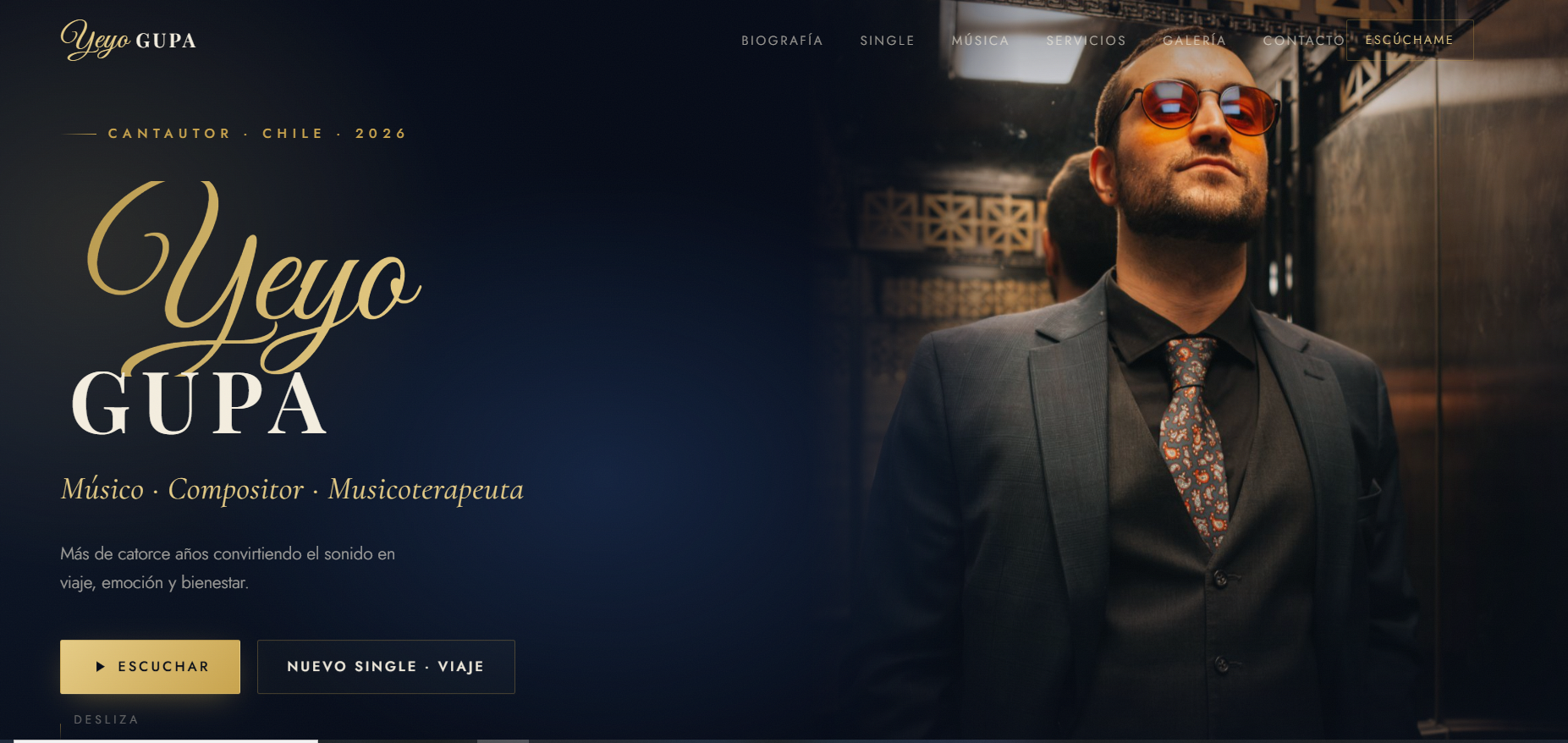 Landing page Yeyo Gupa